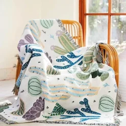 The Blanket Nook Bettzeug-Nordische Überwurfdecke - Gemütliches Bohemian-Sofa und Picknickmatte
