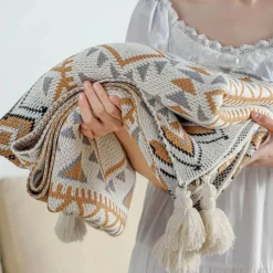 Wrap u0026 Relax Bettzeug-Nordische Überwurfdecke - Gemütliches Acryl-Winter-Sofabettdekor