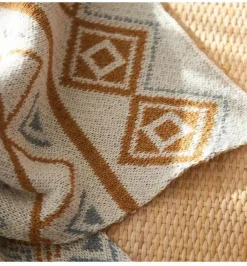 Wrap u0026 Relax Bettzeug-Nordische Überwurfdecke - Gemütliches Acryl-Winter-Sofabettdekor