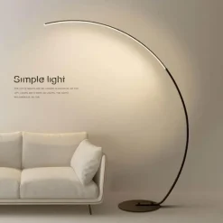 Ember u0026 Ivy Beleuchtung-Nordische dimmbare LED-Stehleuchte – Modernes Glanzdesign