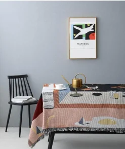 Cozy Haven Bettzeug-Nordische geometrische Überwurfdecke - Gemütliche moderne Wohndekoration