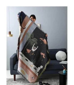 Cozy Haven Bettzeug-Nordische geometrische Überwurfdecke - Gemütliche moderne Wohndekoration