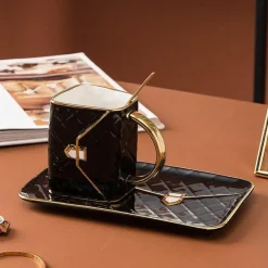 The Cozy Mug Küche & Esszimmer-Nordische Handtaschentasse – Stilvolle Kaffeetasse aus Keramik