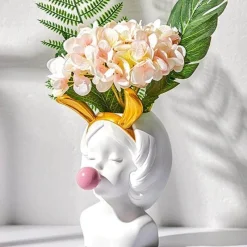 Timeless Vessels Wohndeko-Nordische Kaugummivase – Kreatives dekoratives Kunstwerk für Frauen