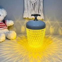 The Gilded Nest Beleuchtung-Nordische Kristall-Tischlampe – Elegante Atmosphärenbeleuchtung