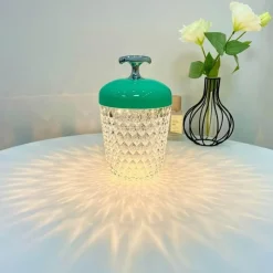 The Gilded Nest Beleuchtung-Nordische Kristall-Tischlampe – Elegante Atmosphärenbeleuchtung