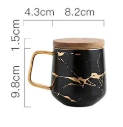 The Cozy Mug Küche & Esszimmer-Nordische Marmor-Keramik-Kaffeetassen – Elegantes Designer-Trinkgeschirr