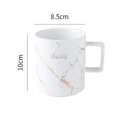 The Cozy Mug Küche & Esszimmer-Nordische Marmor-Keramik-Kaffeetassen – Elegantes Designer-Trinkgeschirr