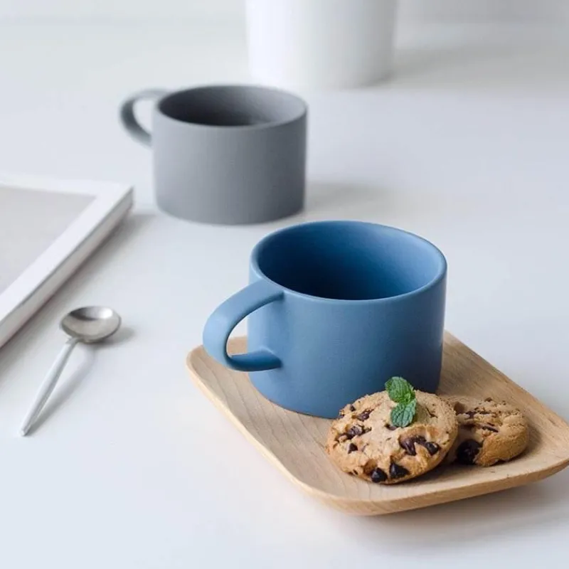 The Cozy Mug Küche & Esszimmer-Nordische matte Kaffeetassen – elegantes, farbenfrohes Design