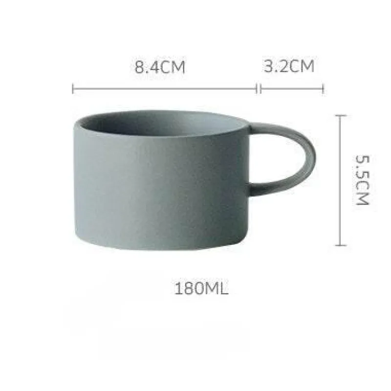 The Cozy Mug Küche & Esszimmer-Nordische matte Kaffeetassen – elegantes, farbenfrohes Design
