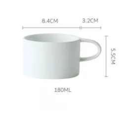 The Cozy Mug Küche & Esszimmer-Nordische matte Kaffeetassen – elegantes, farbenfrohes Design