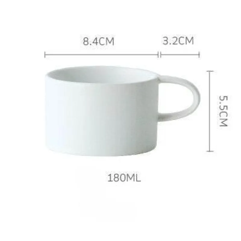 The Cozy Mug Küche & Esszimmer-Nordische matte Kaffeetassen – elegantes, farbenfrohes Design