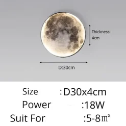 Ember u0026 Ivy Beleuchtung-Nordische Mondlampe – Kunstvolles dekoratives Nachtlicht