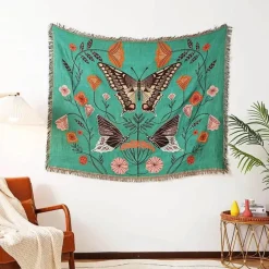 Wrap u0026 Relax Bettzeug-Nordische Schmetterlingsdecke - Gemütliche Dekodecke