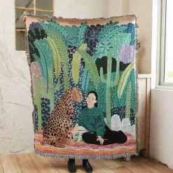 Wrap u0026 Relax Bettzeug-Nordische Schmetterlingsdecke - Gemütliche Dekodecke