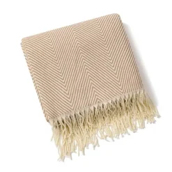 Wrap u0026 Relax Bettzeug-Nordische Streifen Überwurfdecke - Weiches Boho-Sofa-Schlafzimmerdekor