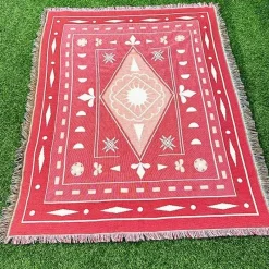 Snug u0026 Soft Bettzeug-Nordische Strickdecke – Bohemian-Überwurf für den Außenbereich für Camping-Wohnzimmerdekor