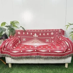 Snug u0026 Soft Bettzeug-Nordische Strickdecke – Bohemian-Überwurf für den Außenbereich für Camping-Wohnzimmerdekor