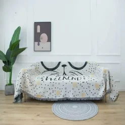Warm Embrace Bettzeug-Nordische Strickdecke – Multifunktionaler Sofa-Reisebezug