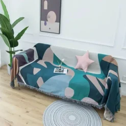 Warm Embrace Bettzeug-Nordische Strickdecke – Multifunktionaler Sofa-Reisebezug