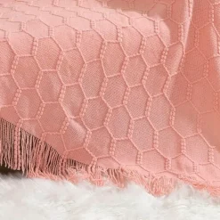 Wrap u0026 Relax Bettzeug-Nordische Strickdecke – weiche, warme Sofa-Tagesdecke