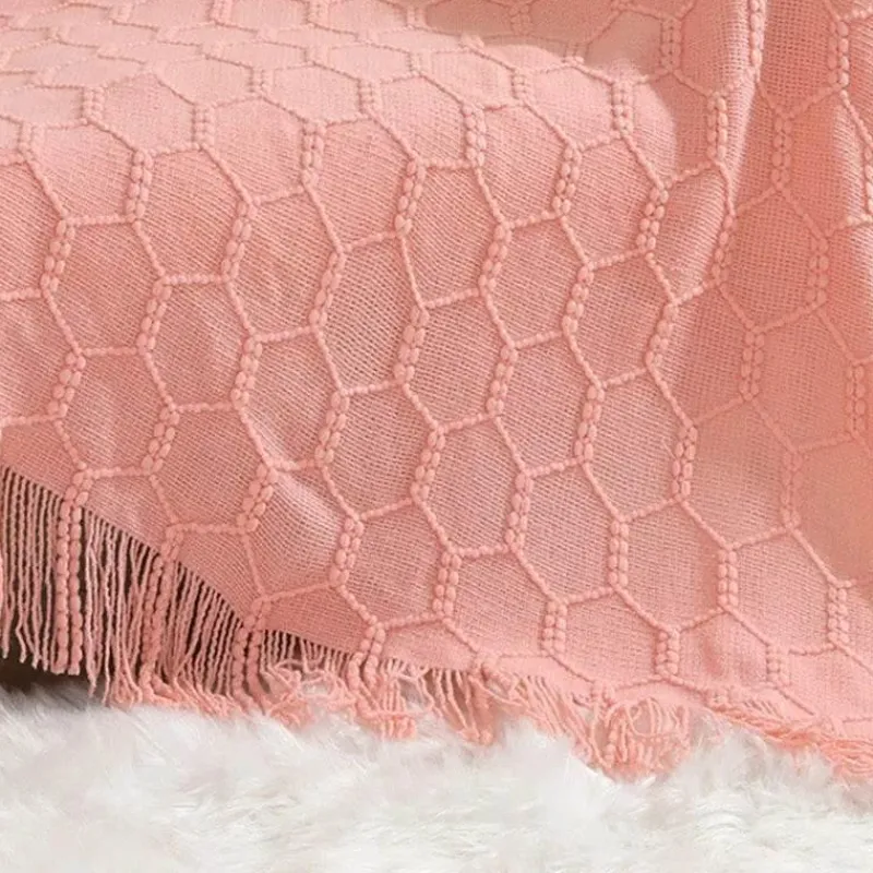 Wrap u0026 Relax Bettzeug-Nordische Strickdecke – weiche, warme Sofa-Tagesdecke