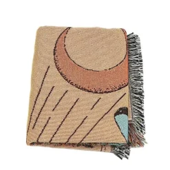 The Blanket Nook Bettzeug-Nordische Strickdecke für draußen – gemütliche Camping-Picknickmatte
