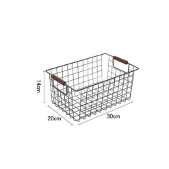 Tom Küche & Esszimmer-Nordischer Aufbewahrungskorb aus Eisen – Organizer für Küche und Badezimmer
