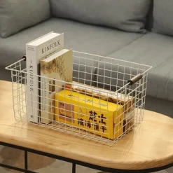 Tom Küche & Esszimmer-Nordischer Aufbewahrungskorb aus Eisen – Organizer für Küche und Badezimmer