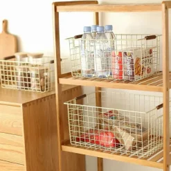 Tom Küche & Esszimmer-Nordischer Aufbewahrungskorb aus Eisen – Organizer für Küche und Badezimmer