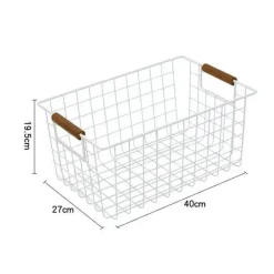 Tom Küche & Esszimmer-Nordischer Aufbewahrungskorb aus Eisen – Organizer für Küche und Badezimmer
