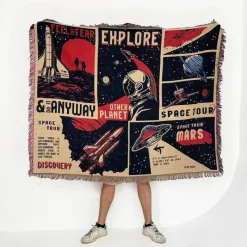 Wrap u0026 Relax Bettzeug-Nordischer Boho-Bettbezug – Stilvolle Jacquard-Bettdecke mit Blumenmuster