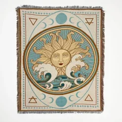 Wrap u0026 Relax Bettzeug-Nordischer Boho-Bettbezug – Stilvolle Jacquard-Bettdecke mit Blumenmuster