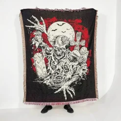 Wrap u0026 Relax Bettzeug-Nordischer Boho-Bettbezug – Stilvolle Jacquard-Bettdecke mit Blumenmuster