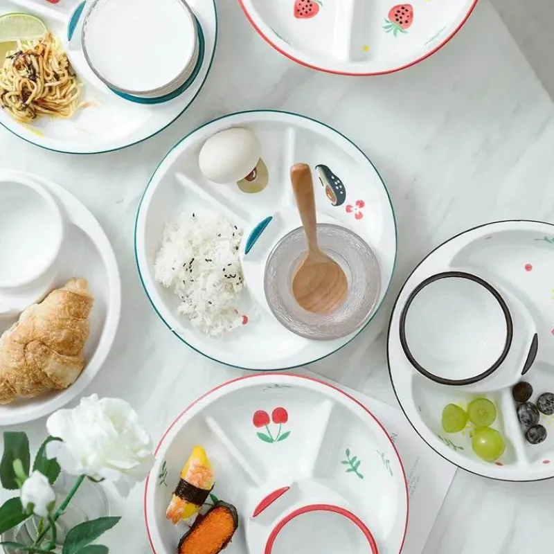 Space Savvy Küche & Esszimmer-Nordischer Frühstücksteller aus Keramik – Elegantes Ess-Set