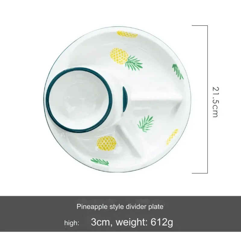 Space Savvy Küche & Esszimmer-Nordischer Frühstücksteller aus Keramik – Elegantes Ess-Set