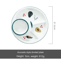 Space Savvy Küche & Esszimmer-Nordischer Frühstücksteller aus Keramik – Elegantes Ess-Set