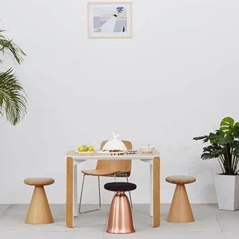 Comfort u0026 Style Möbel-Nordischer Metallhocker – Modernes, weiches Finish