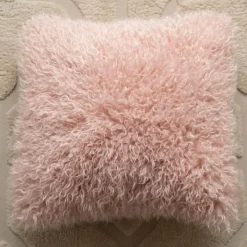 Pillow Haven Bettzeug|Wohndeko-Nordischer rosa geometrischer Kissenbezug - 45x45cm Baumwoll-Canvas-Tufted-Hülle