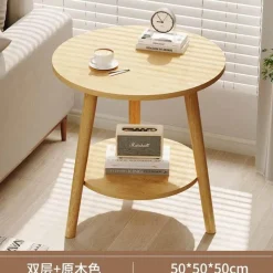 Comfort u0026 Style Möbel-Nordischer runder Couchtisch – Moderne Eleganz für das Wohnzimmer