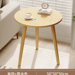 Comfort u0026 Style Möbel-Nordischer runder Couchtisch – Moderne Eleganz für das Wohnzimmer