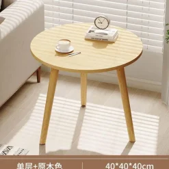 Comfort u0026 Style Möbel-Nordischer runder Couchtisch – Moderne Eleganz für das Wohnzimmer