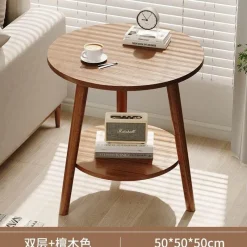 Comfort u0026 Style Möbel-Nordischer runder Couchtisch – Moderne Eleganz für das Wohnzimmer