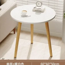 Comfort u0026 Style Möbel-Nordischer runder Couchtisch – Moderne Eleganz für das Wohnzimmer