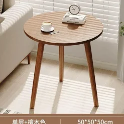 Comfort u0026 Style Möbel-Nordischer runder Couchtisch – Moderne Eleganz für das Wohnzimmer