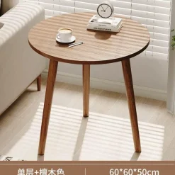 Comfort u0026 Style Möbel-Nordischer runder Couchtisch – Moderne Eleganz für das Wohnzimmer