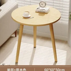 Comfort u0026 Style Möbel-Nordischer runder Couchtisch – Moderne Eleganz für das Wohnzimmer