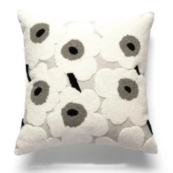 The Cushion Corner Bettzeug-Nordischer Schachbrett-Kissenbezug - Schwarz-Weiß-Plüsch-Kissenbezug