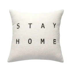 The Cushion Corner Bettzeug-Nordischer Schachbrett-Kissenbezug - Schwarz-Weiß-Plüsch-Kissenbezug