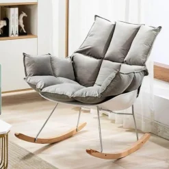 Cozy Living Möbel-Nordischer Schaukelstuhl – Moderne, lässige Wohnmöbel